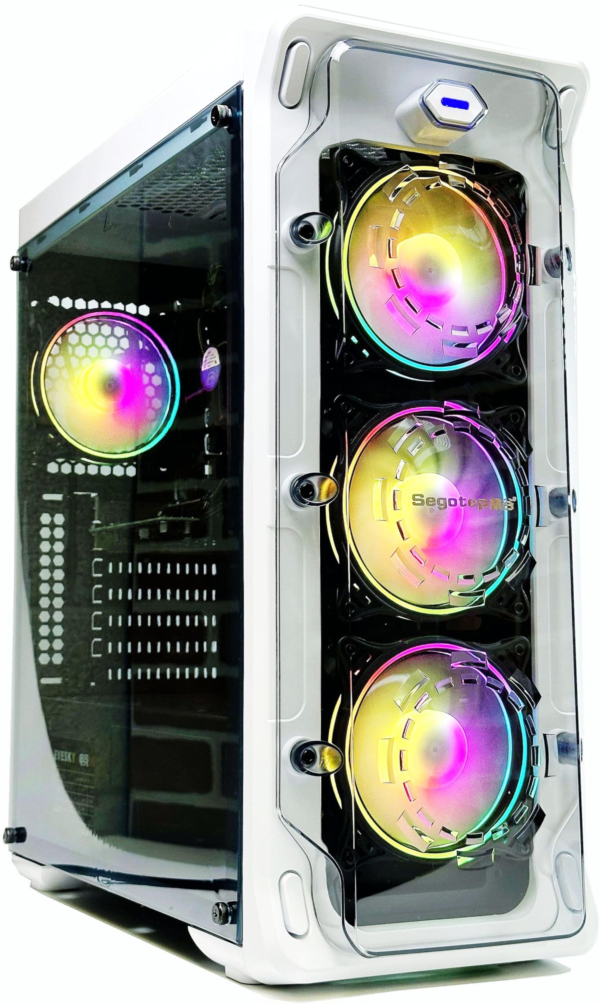 ABYS LUXS Pre-Build Gaming PC - Intel Core i5 Up to 3.60GHz 16GB RAM 2GB Discrete Graphics Card 256GB SSD 1TB HDD Win10 ProGamer Graphic Designer Video Editing Computer.